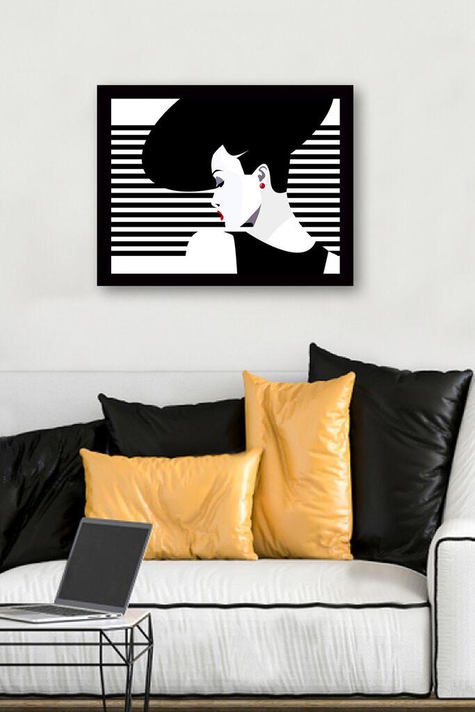 Wallity Dekorativna uramljena slika, 41x56cm, Šarena