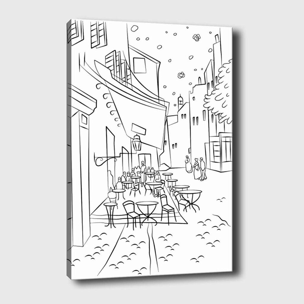 Wallity Dekorativna slika na platnu, 30x40, Beli,