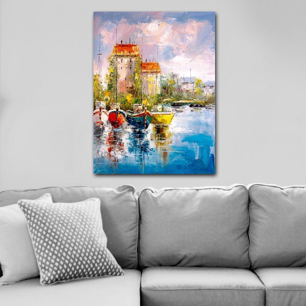 Wallity Dekorativna slika na platnu, 70x100cm, Šarena