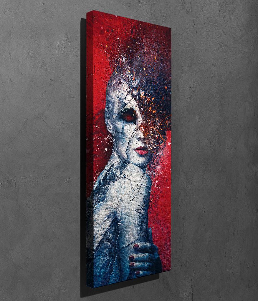 Wallity Dekorativna slika na platnu, 30x80cm, Šarena
