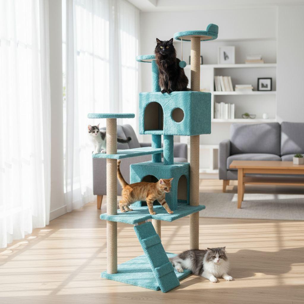 Paws & Whiskers Kućica za mačke, Tirkizna