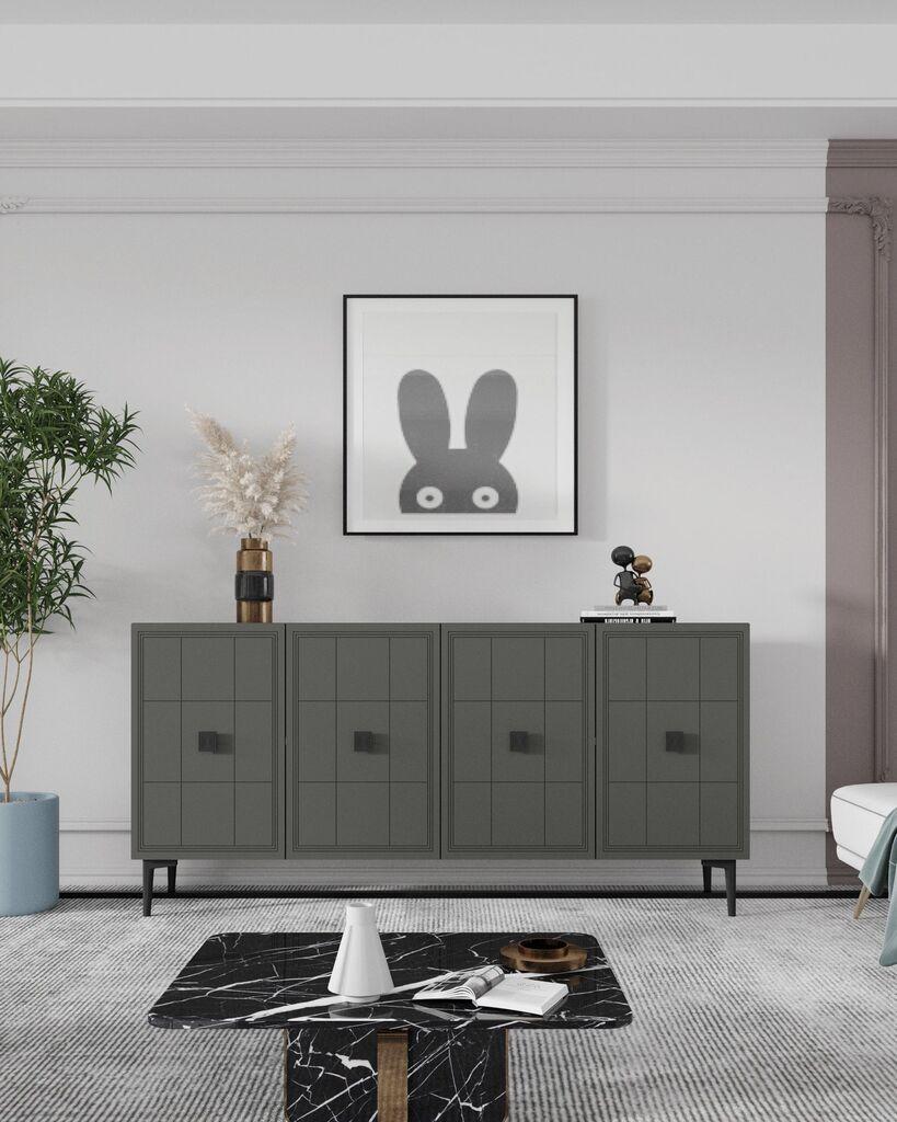 Hanah Home Komoda, 120x75x32cm, Antracit