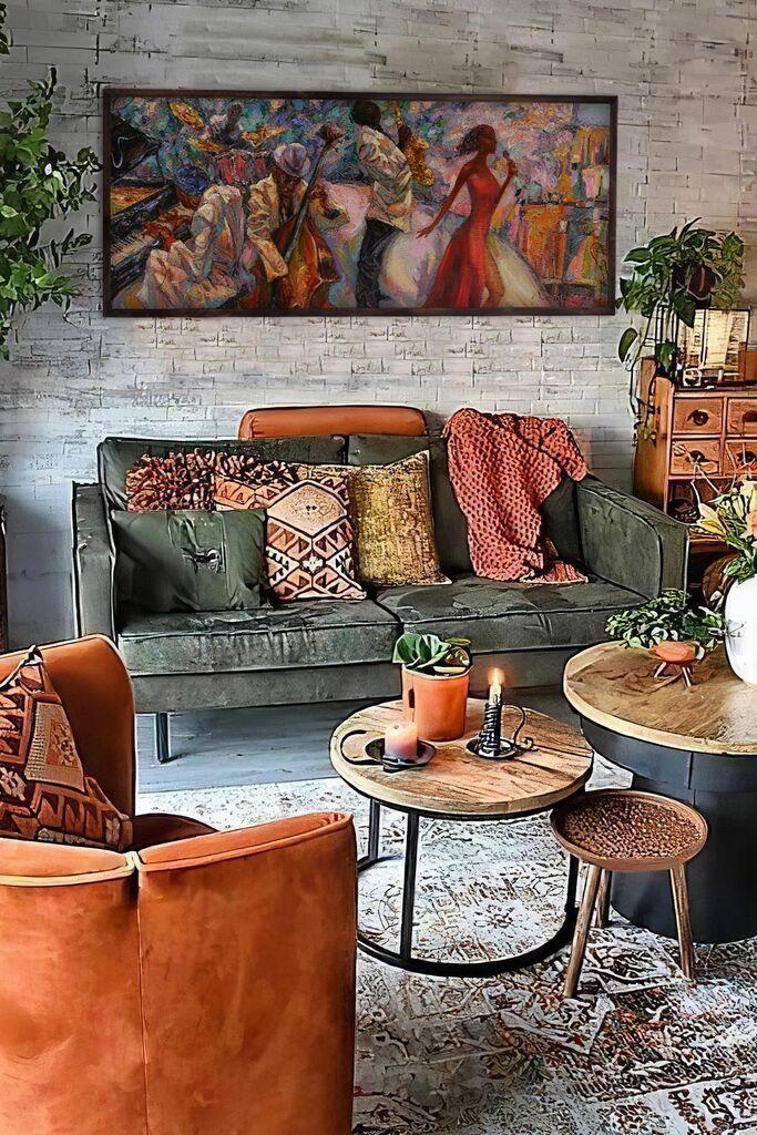 Wallity Dekorativna uramljena slika, 50x120cm, Šarena