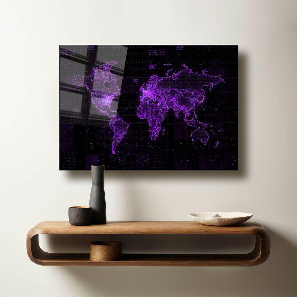 Wallity Dekorativna slika na kaljenom staklu, 40x60cm, Šarena