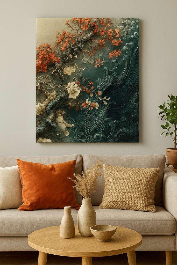 Wallity Dekorativna slika na platnu, 50x70cm, Šarena