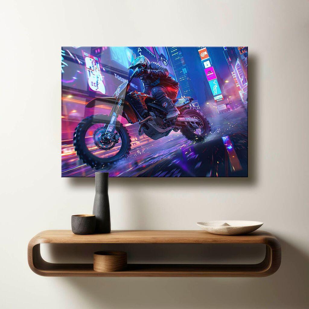 Wallity Dekorativna slika na kaljenom staklu, 50x70cm, Šarena