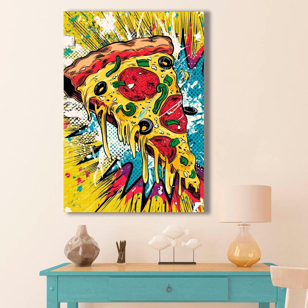 Wallity Dekorativna slika na platnu, 70x100cm, Šarena
