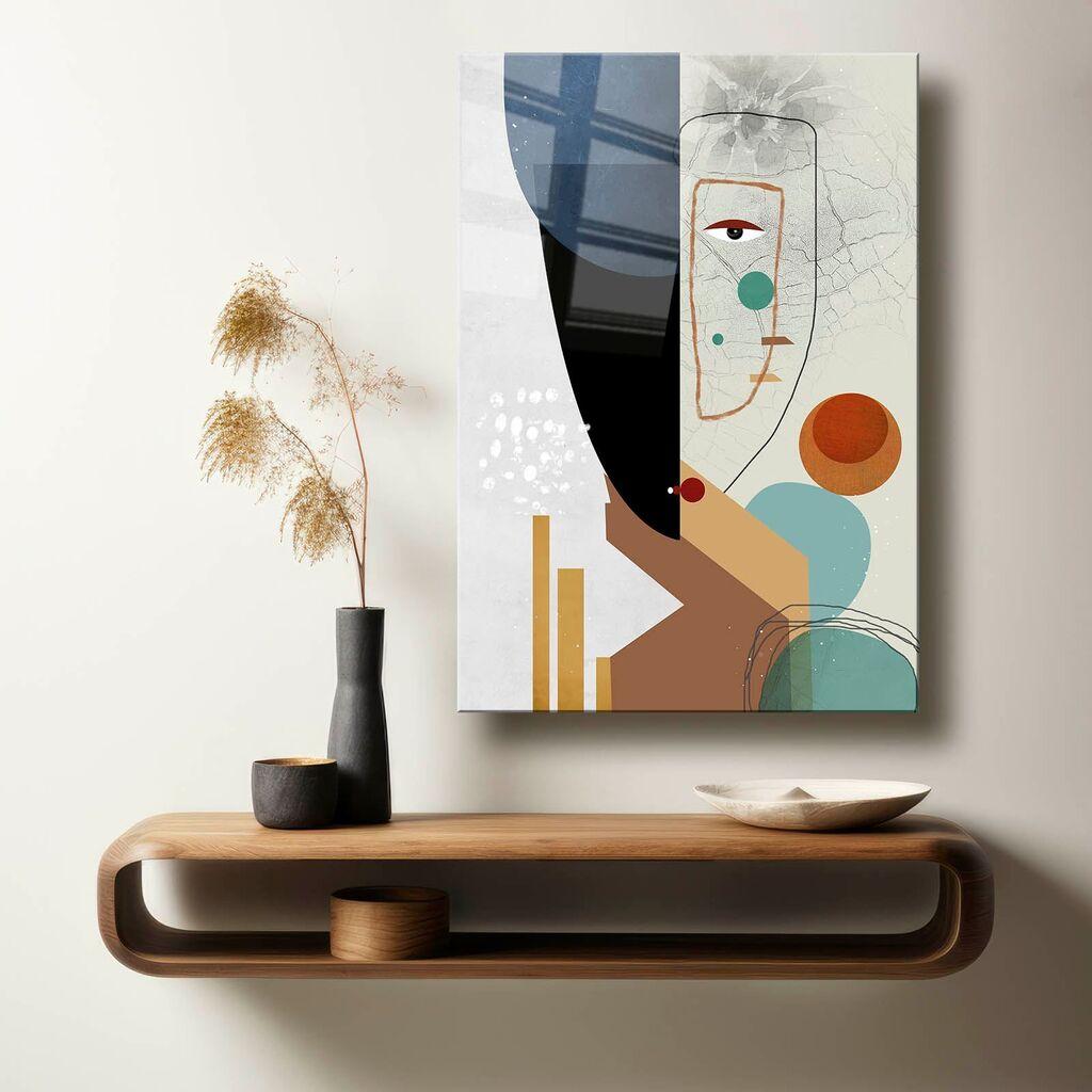 Wallity Dekorativna slika na kaljenom staklu, 40x60cm, Šarena