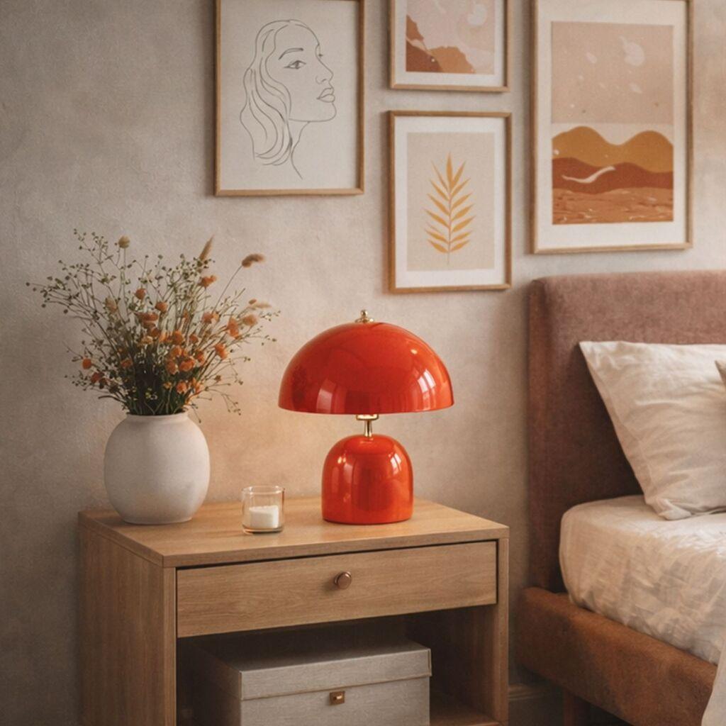 Opviq Stona lampa, Crvena