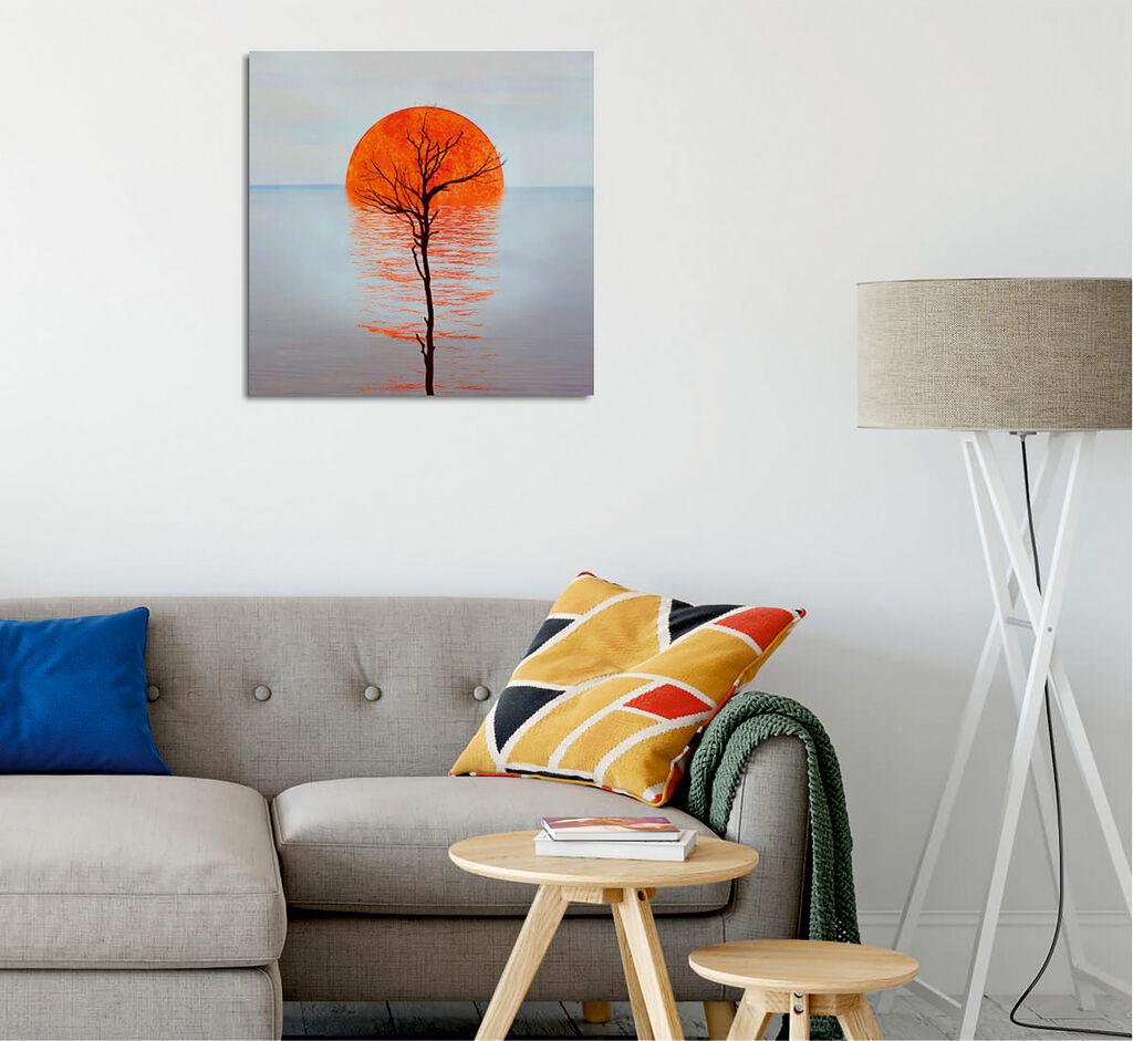 Wallity Dekorativna slika na platnu, 45x45cm, Šarena