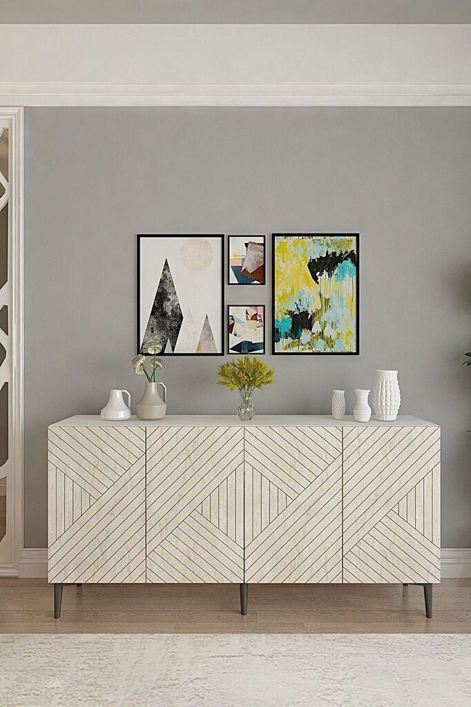 Hanah Home Komoda, 150x75x32cm, Bež