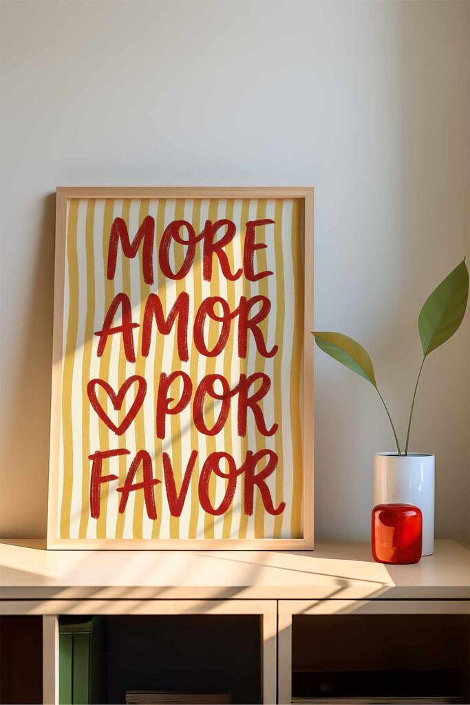 Wallity Dekorativna uramljena slika, 33x48cm, Šarena