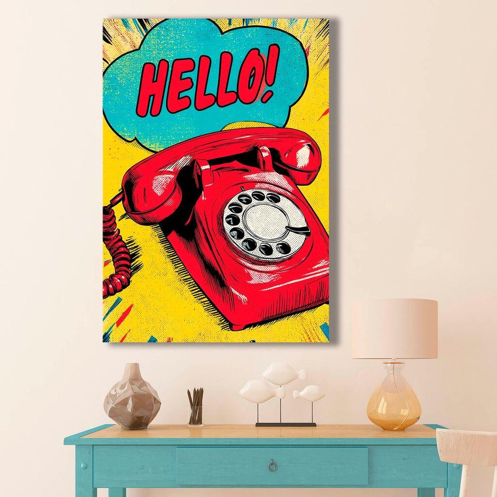 Wallity Dekorativna slika na platnu, 45x70cm, Šarena