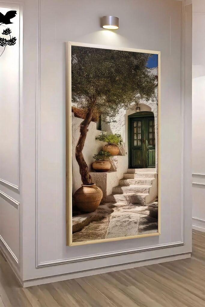 Wallity Dekorativna uramljena slika, 70x33cm, Šarena