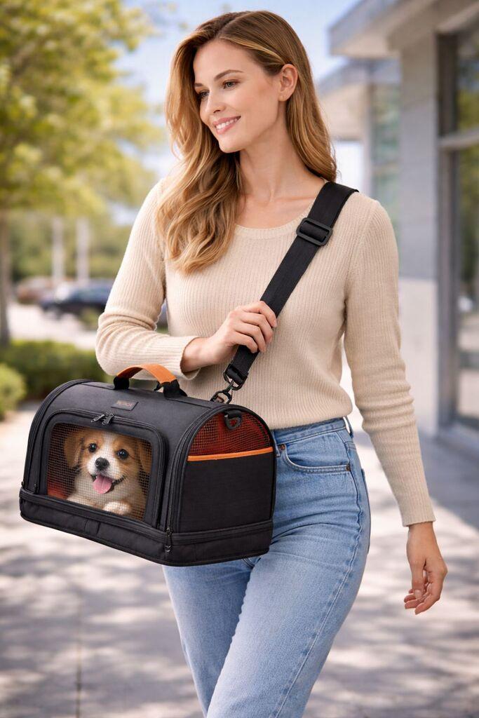 Paws & Whiskers Torba za ljubimca, Crna