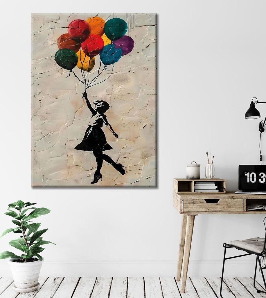 Wallity Dekorativna slika na platnu, 70x100cm, Šarena