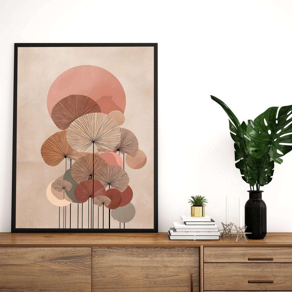 Wallity Dekorativna uramljena slika, 50x70cm, Šarena