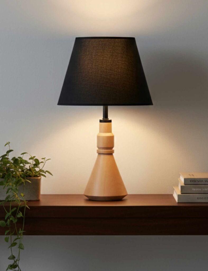 Opviq Stona lampa, Crna