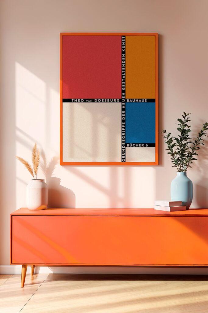 Wallity Dekorativna uramljena slika, 33x48cm, Šarena