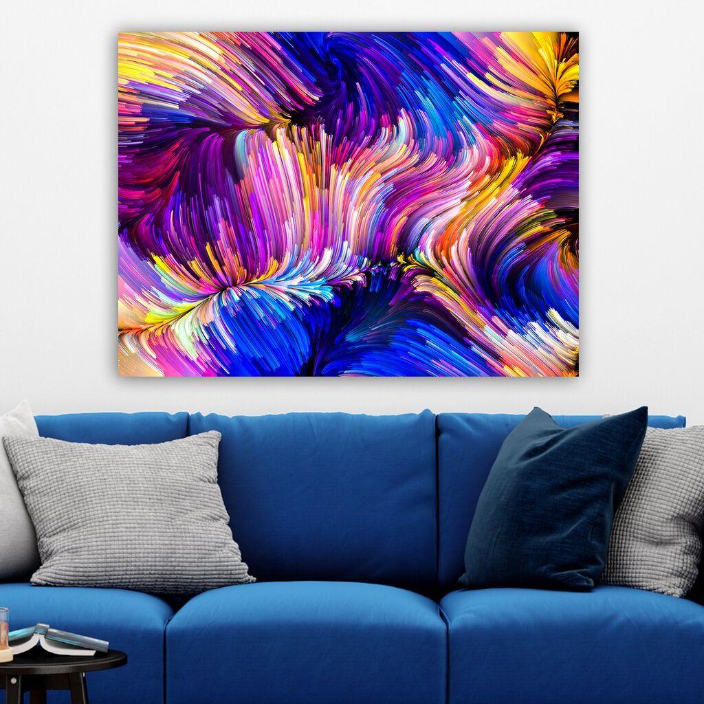 Wallity Dekorativna slika na platnu, 70x100cm, Šarena