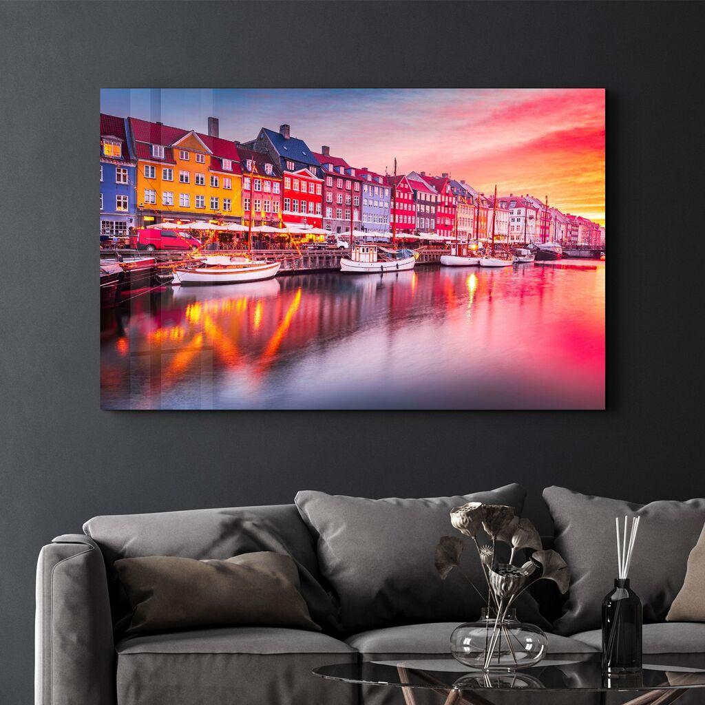 Wallity Dekorativna slika na kaljenom staklu, 46x72cm, Šarena
