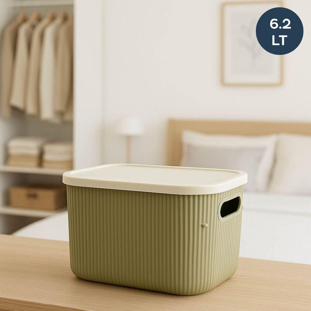 Aberto Design Kutija za odlaganje, 6.2l, Zelena