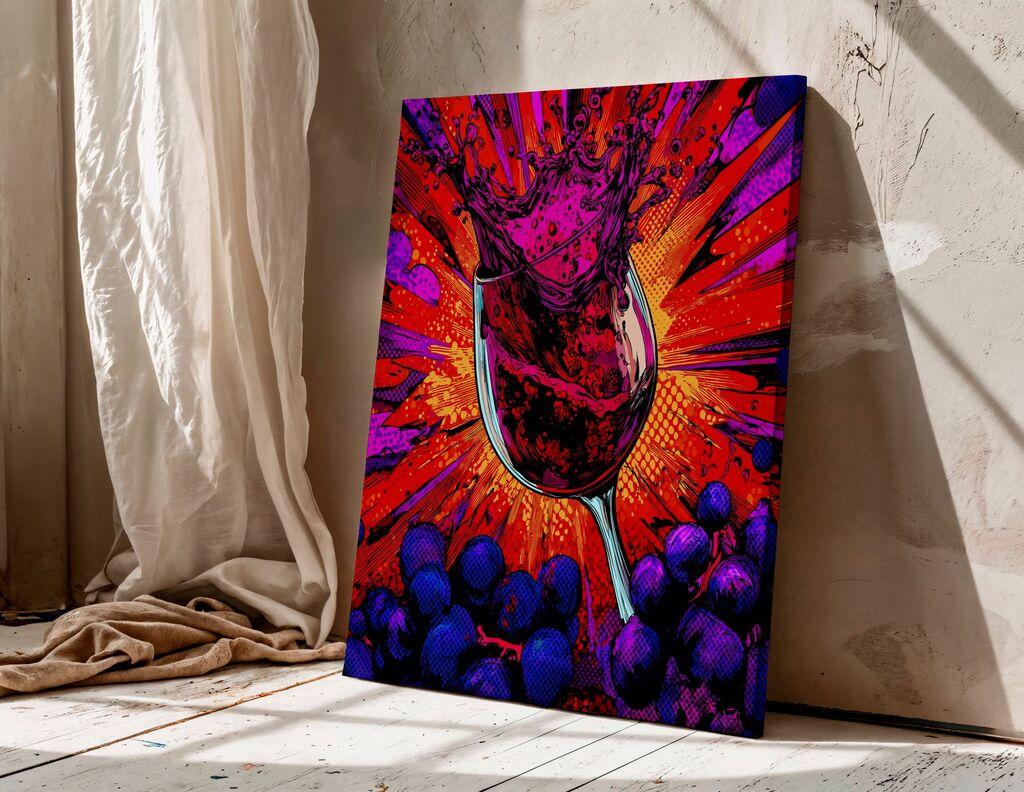 Wallity Dekorativna slika na platnu, 70x100cm, Šarena