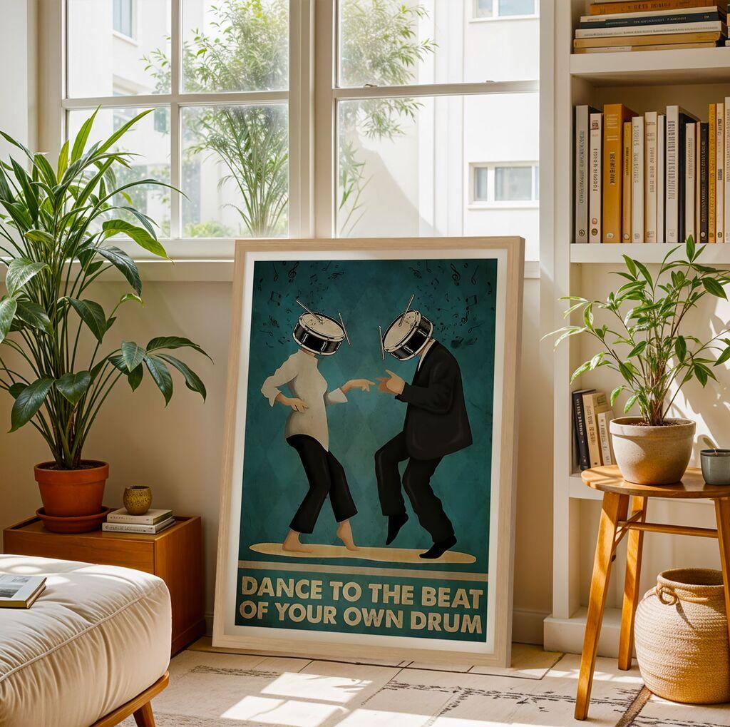 Wallity Dekorativna uramljena slika, 35x45cm, Šarena