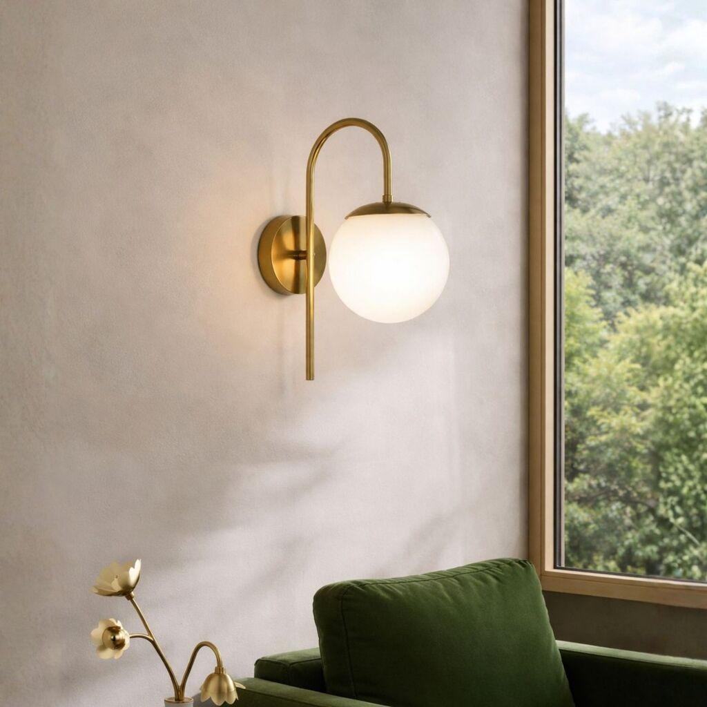 Opviq Zidna lampa, Zlatne boje