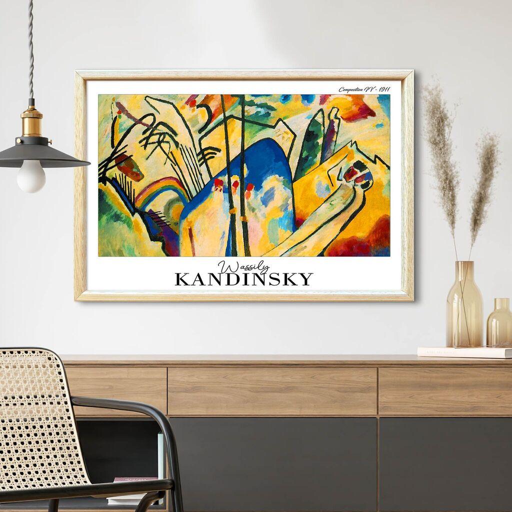 Wallity Dekorativna uramljena slika, 42x62cm, Šarena