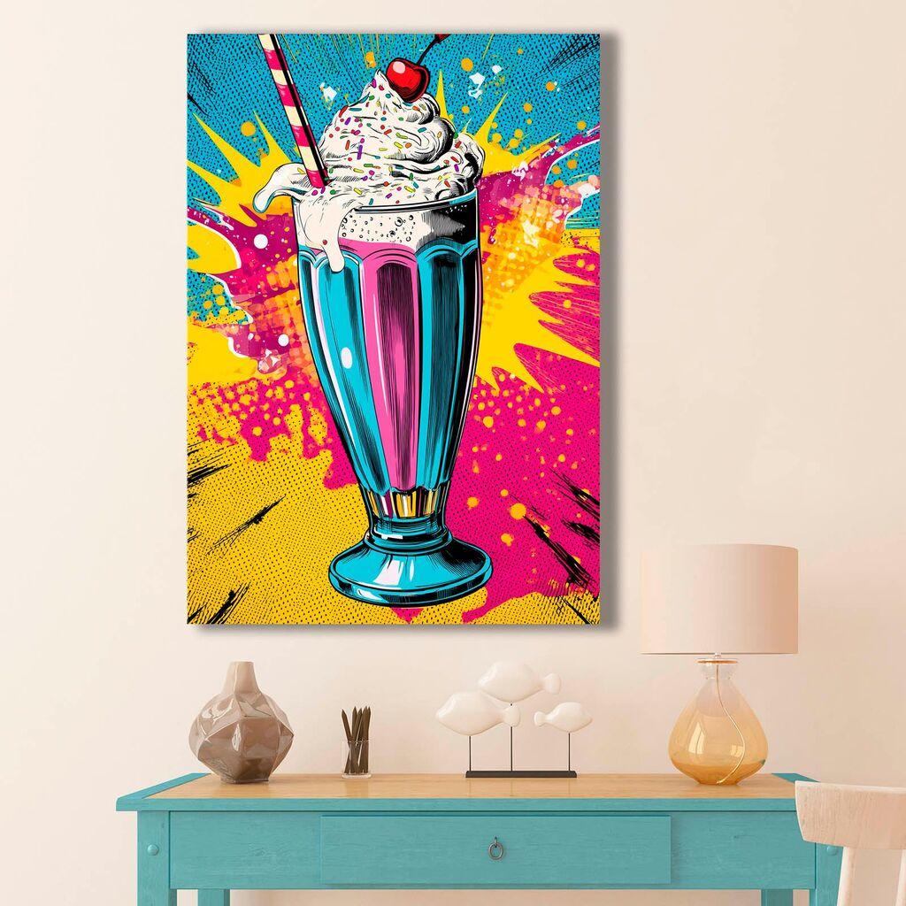 Wallity Dekorativna slika na platnu, 45x70cm, Šarena