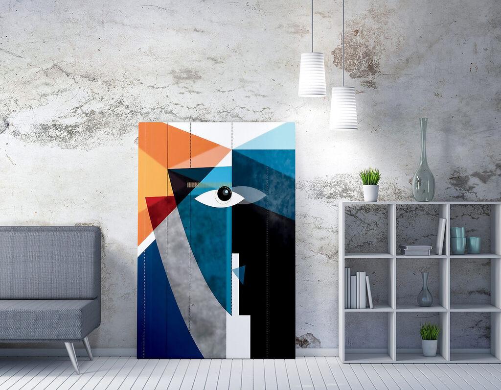 Wallity Dekorativna slika na platnu, 50x70cm, Šarena