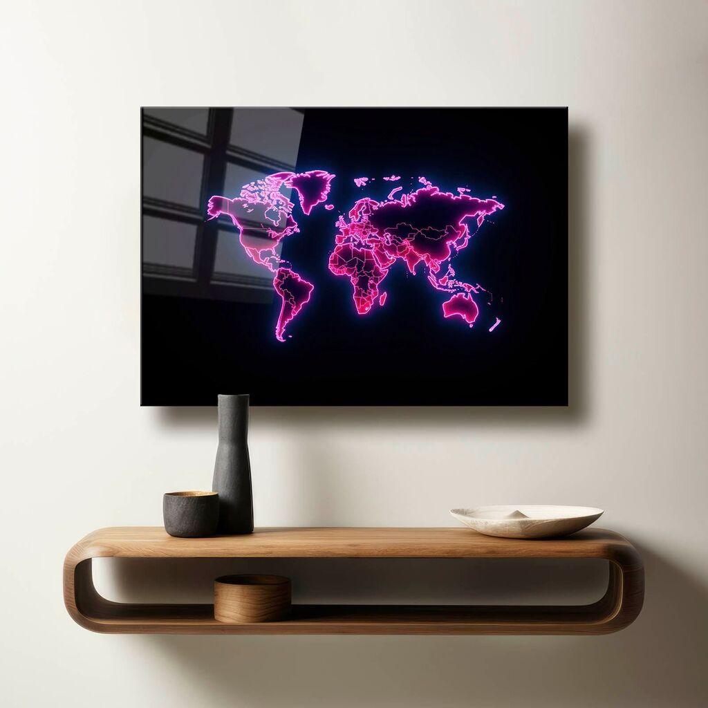 Wallity Dekorativna slika na kaljenom staklu, 50x70cm, Šarena