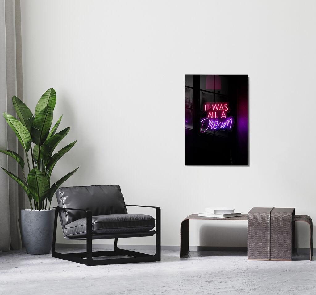 Wallity Dekorativna slika na kaljenom staklu, 70x100cm, Šarena