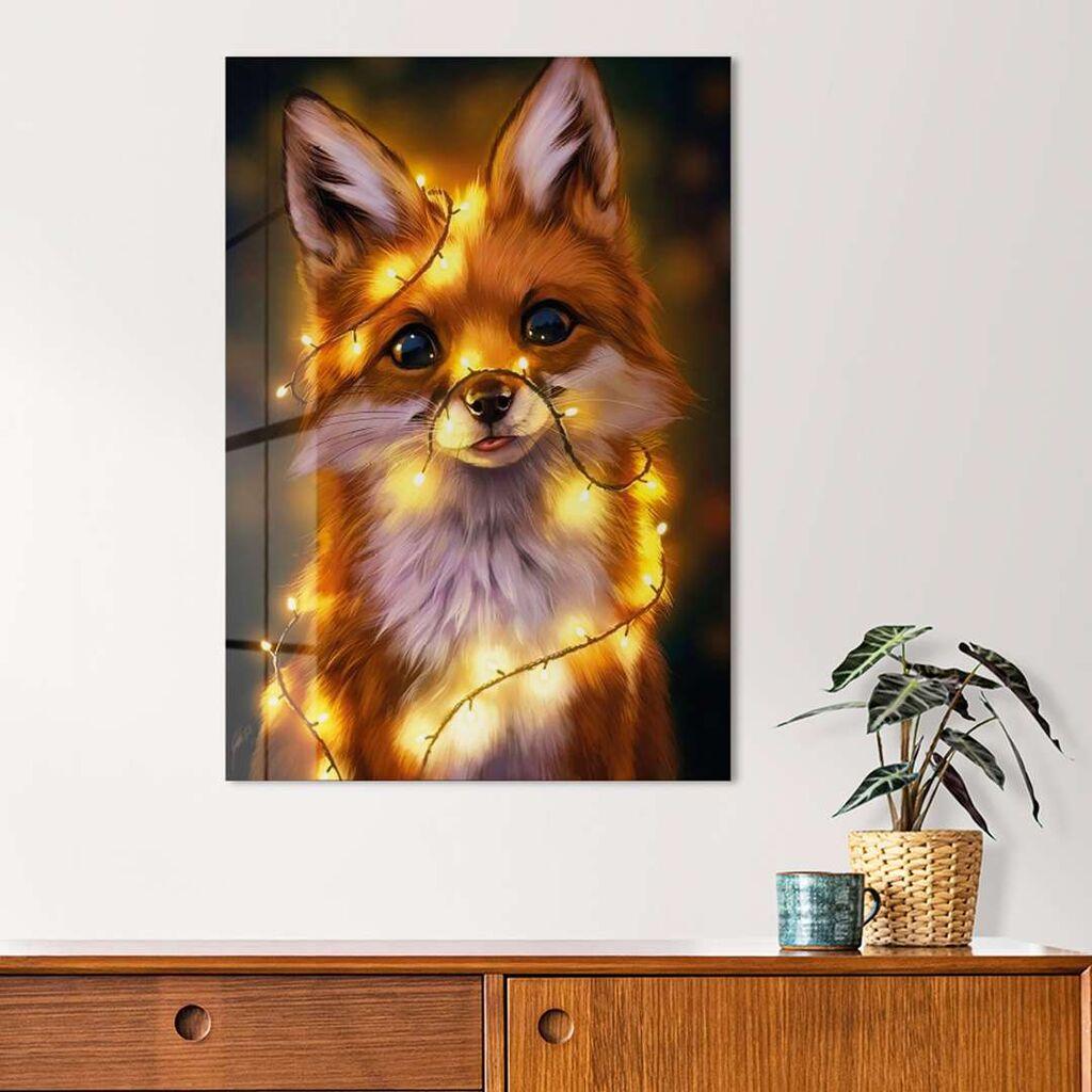 Wallity Dekorativna slika na kaljenom staklu, 70x100cm, Šarena