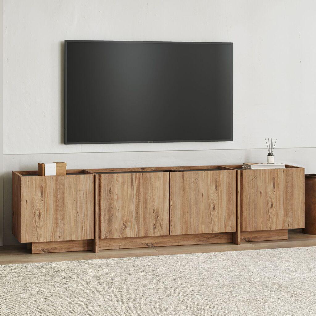 Nordure TV komoda, 180x46x35cm, Krem