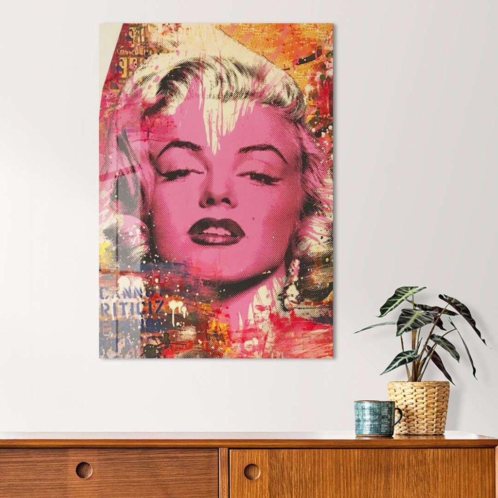 Wallity Dekorativna slika na kaljenom staklu, 60x90cm, Šarena