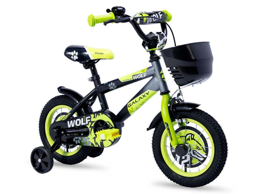 Galaxy Dečiji bicikl Wolf 12", Crno-zeleni