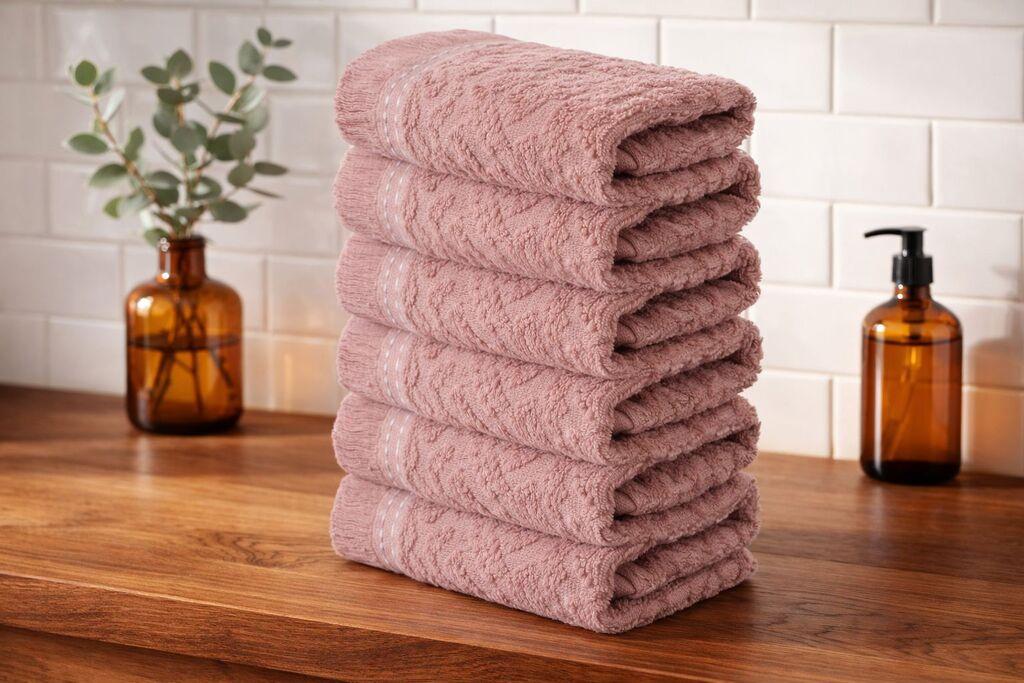 L'essentiel Maison Set peškira, 6 komada, Roze