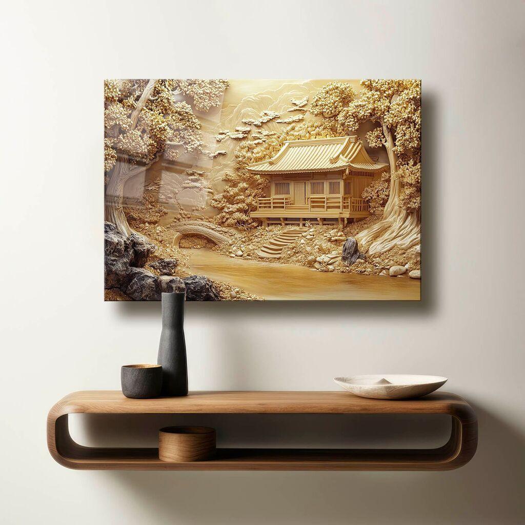 Wallity Dekorativna slika na kaljenom staklu, 50x70cm, Šarena