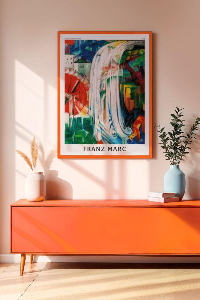 Wallity Dekorativna uramljena slika, 33x48cm, Šarena