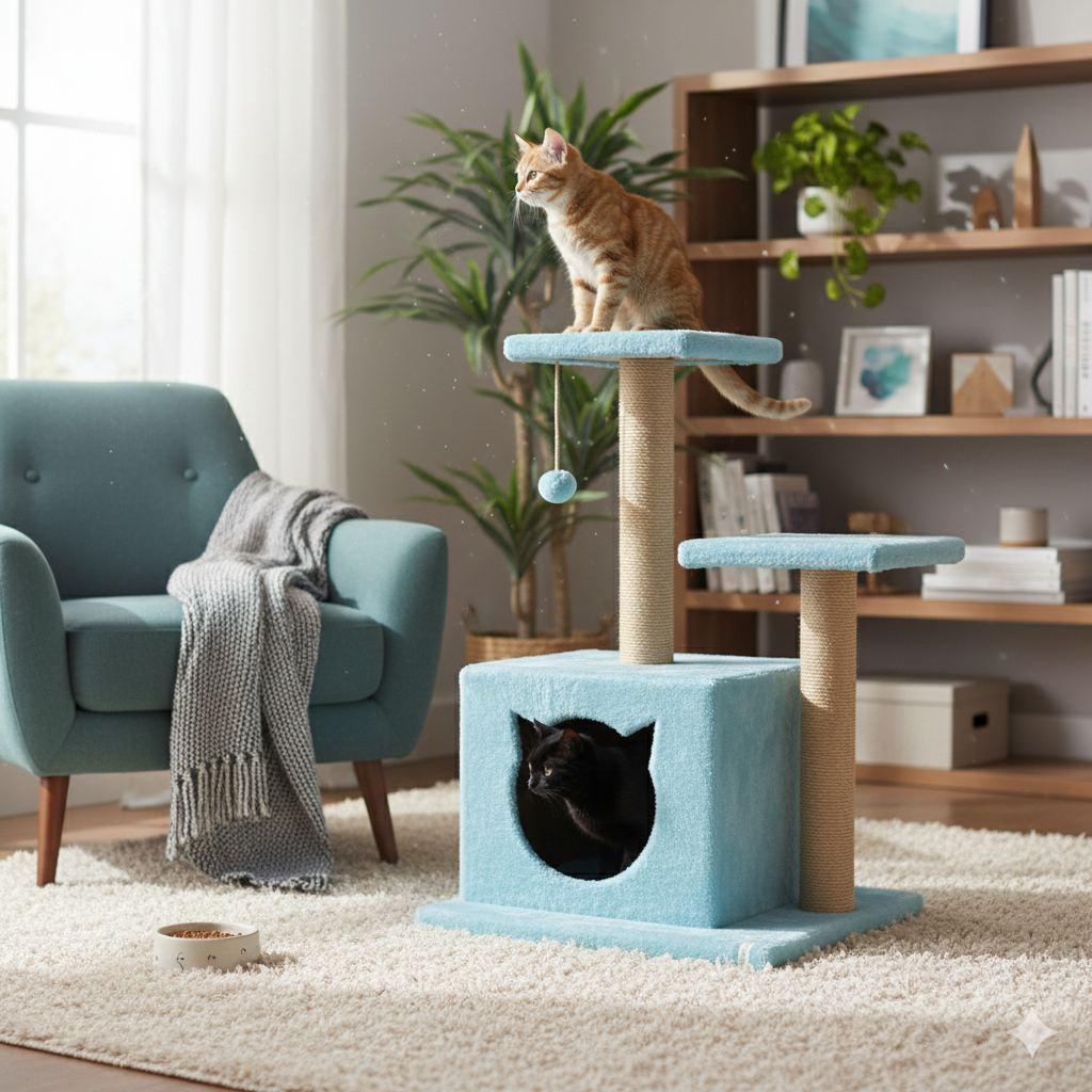 Paws & Whiskers Kućica za mačke, Tirkizna