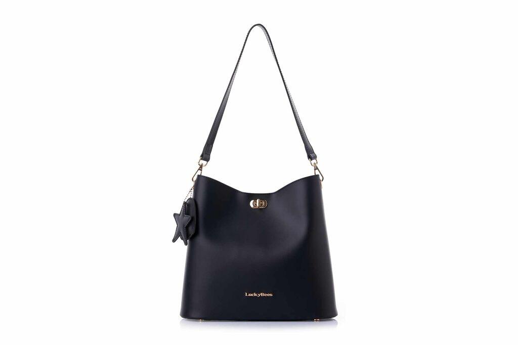 Lucky Bees Ženska torba za rame, Crna