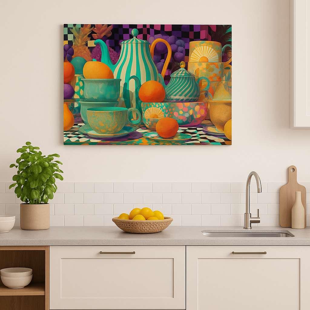 Wallity Dekorativna slika na platnu, 70x100cm, Šarena