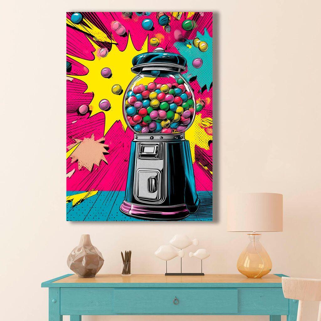 Wallity Dekorativna slika na platnu, 70x100cm, Šarena