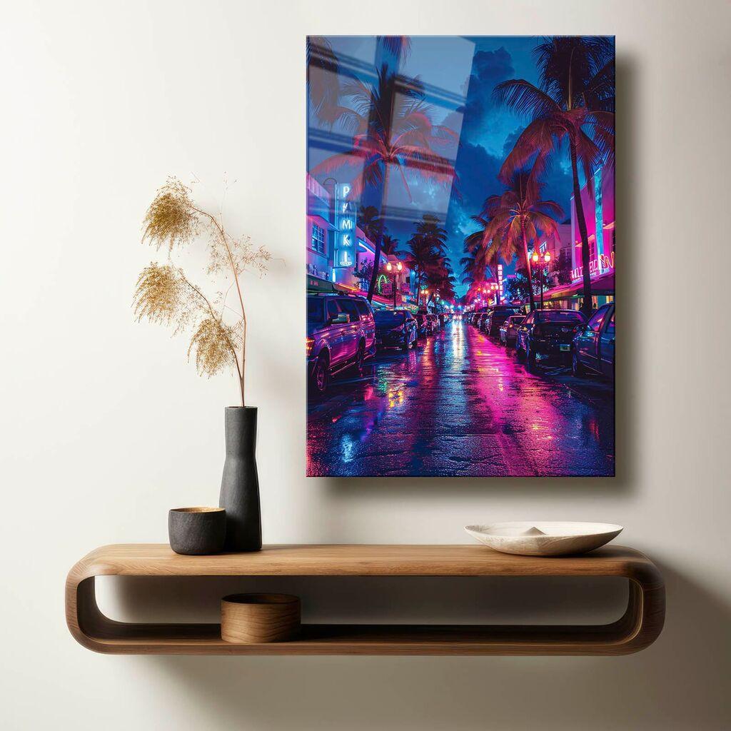 Wallity Dekorativna slika na kaljenom staklu, 50x70cm, Šarena