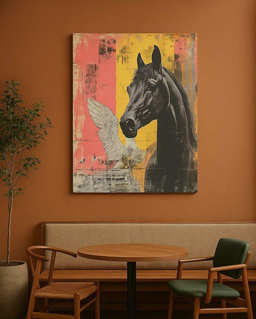 Wallity Dekorativna slika na platnu, 50x70cm, Šarena