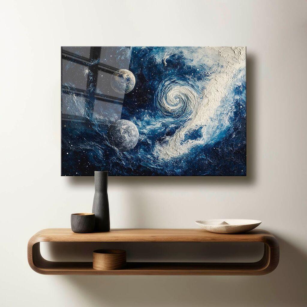 Wallity Dekorativna slika na kaljenom staklu, 50x70cm, Šarena