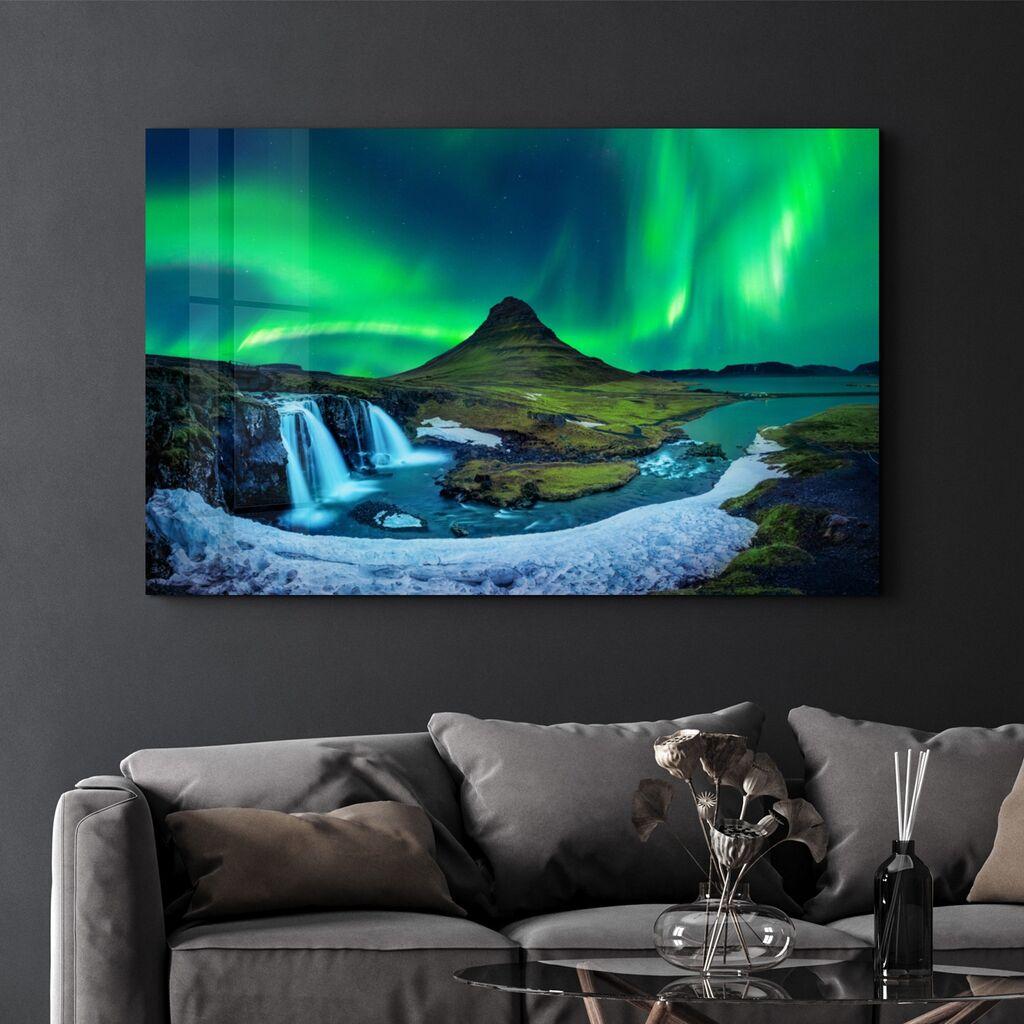 Wallity Dekorativna slika na kaljenom staklu, 70x110cm, Šarena