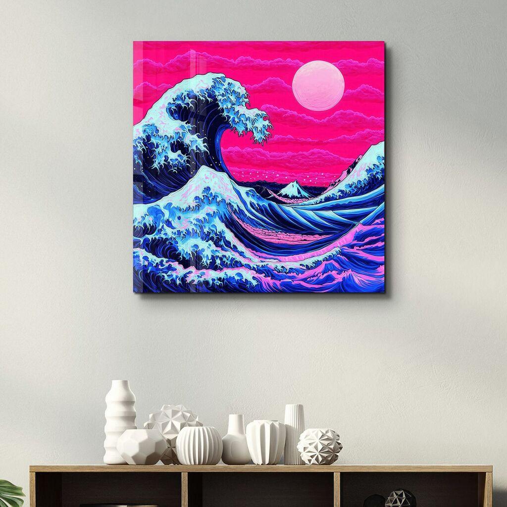 Wallity Dekorativna slika na kaljenom staklu, 50x50cm, Šarena